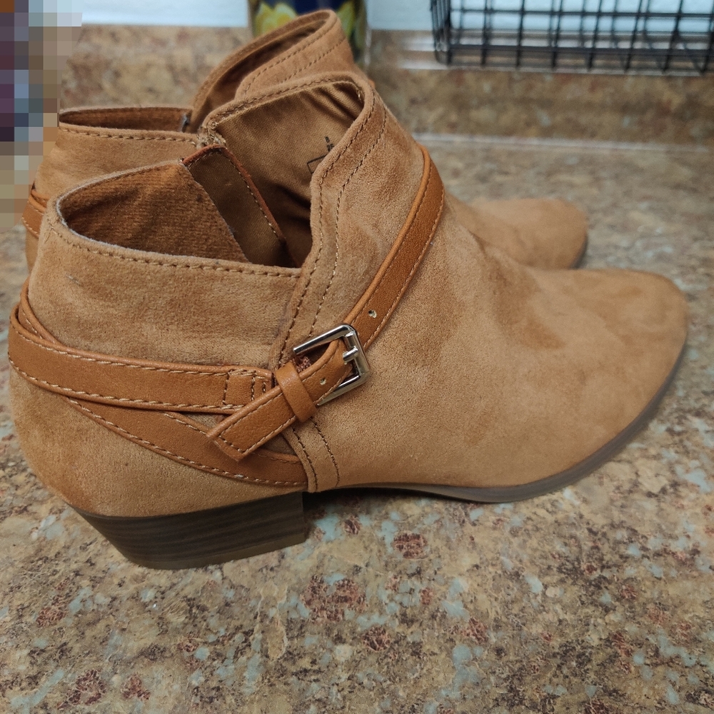 Old Navy Faux-Suede Ankle-Strap Boots